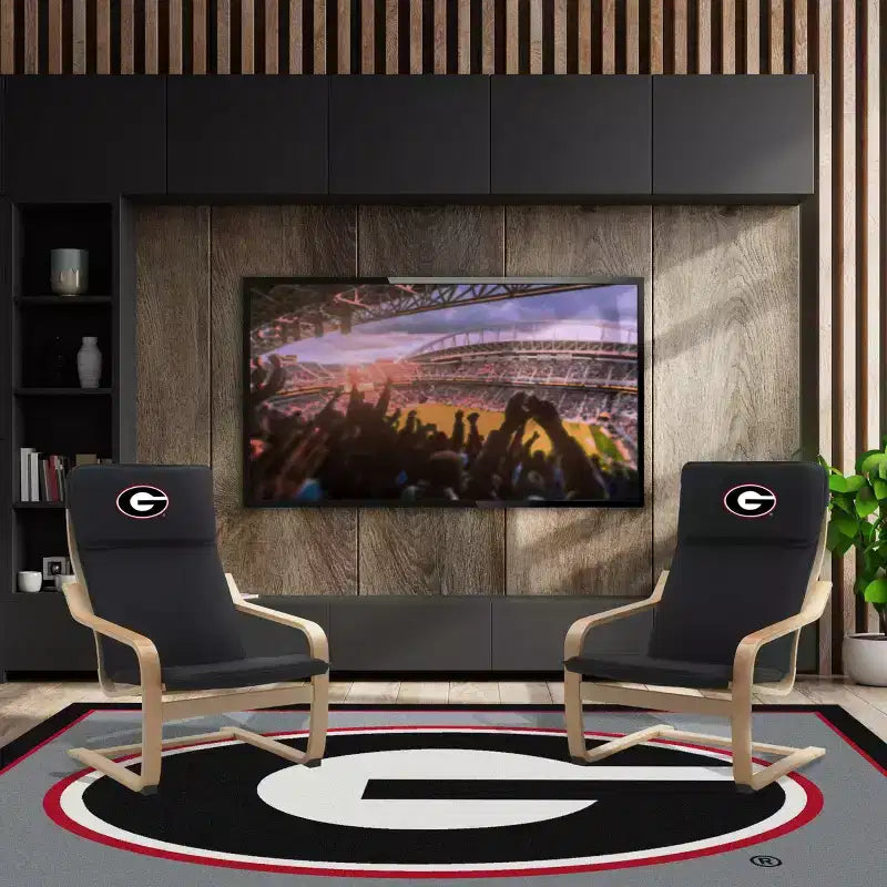 Sedia d'Appoggio in Legno Curvato NCAA University of Georgia