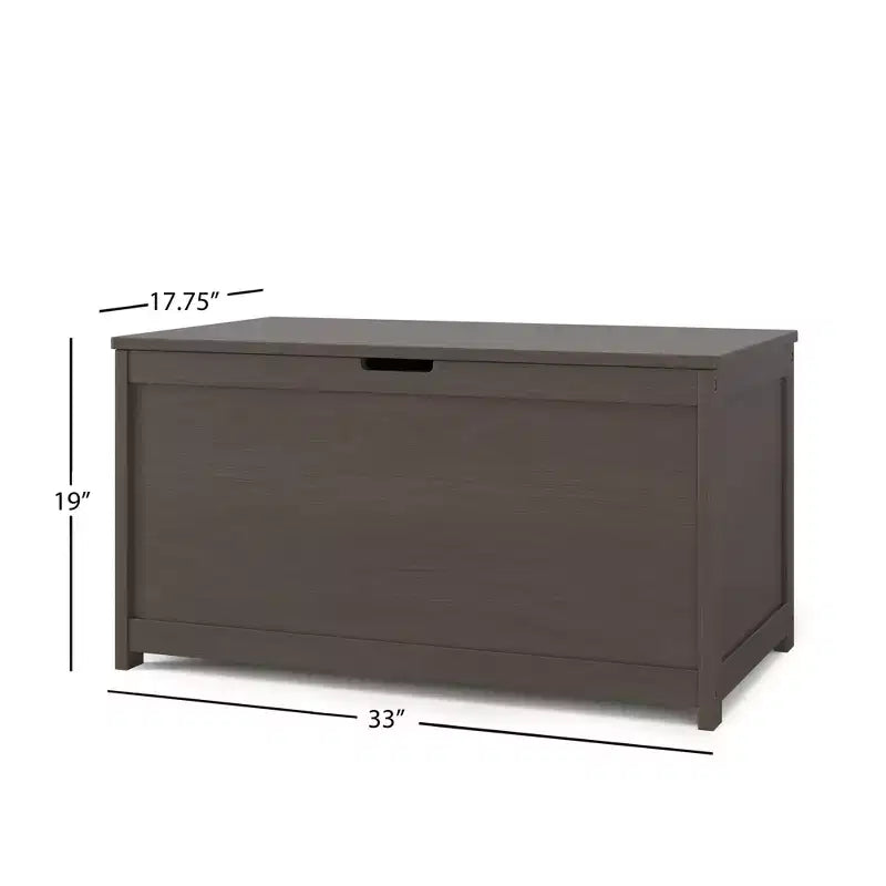 Cassapanca giocattolo in legno Harmony da 33 pollici, ampio contenitore, 2 cerniere di sicurezza, foro di ventilazione standard sul retro, 6 piedi cubi di spazio di archiviazione
