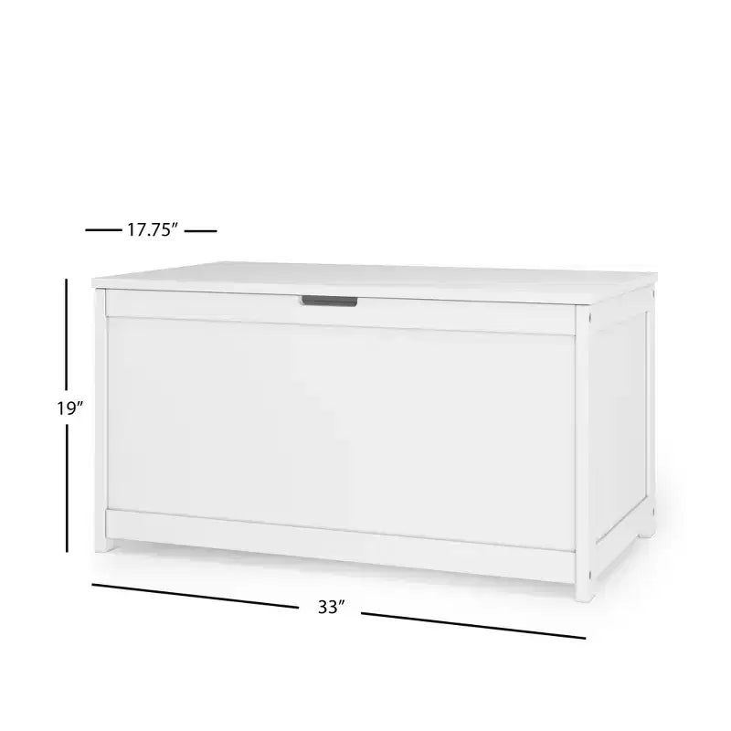Cassapanca giocattolo in legno Harmony da 33 pollici, ampio contenitore, 2 cerniere di sicurezza, foro di ventilazione standard sul retro, 6 piedi cubi di spazio di archiviazione