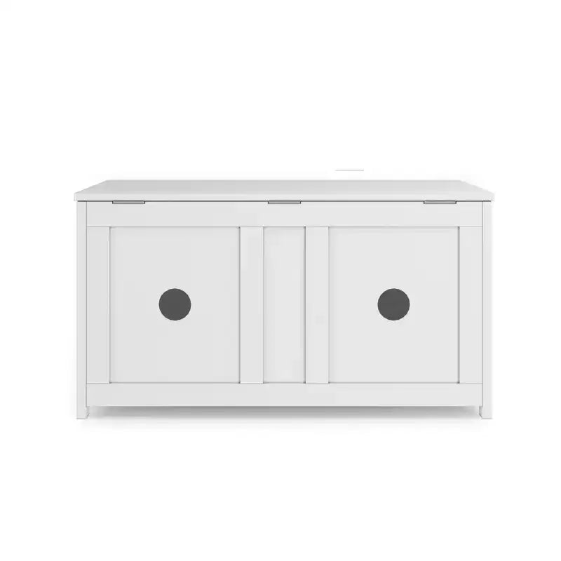 Cassapanca giocattolo in legno Harmony da 33 pollici, ampio contenitore, 2 cerniere di sicurezza, foro di ventilazione standard sul retro, 6 piedi cubi di spazio di archiviazione