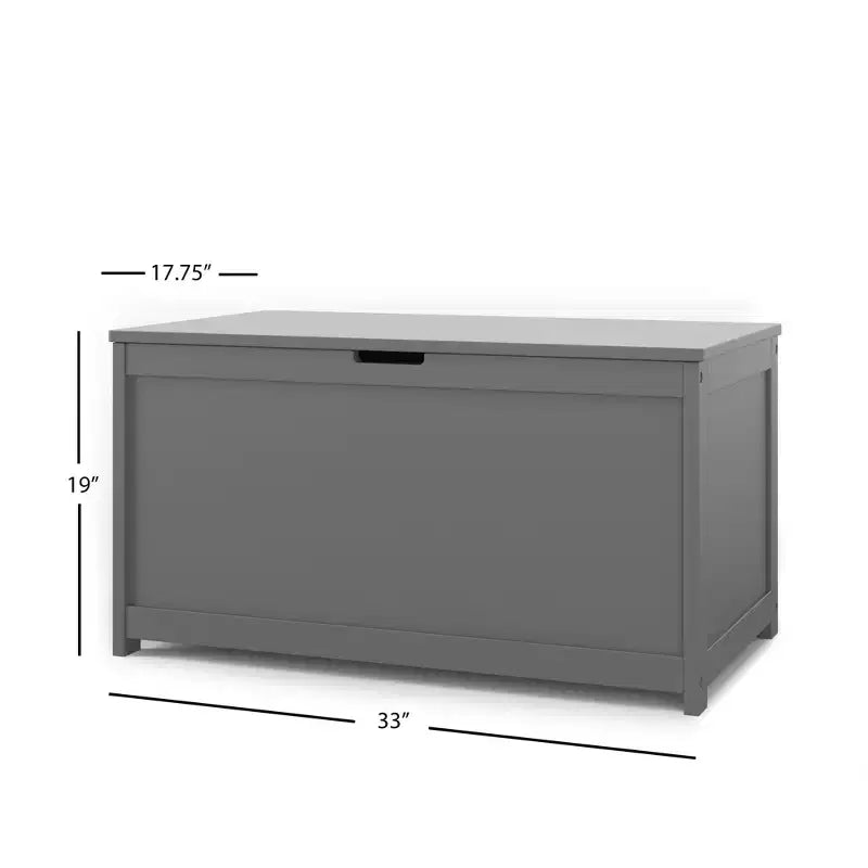 Cassapanca giocattolo in legno Harmony da 33 pollici, ampio contenitore, 2 cerniere di sicurezza, foro di ventilazione standard sul retro, 6 piedi cubi di spazio di archiviazione