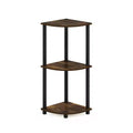 HOMLUX 3 Tier Decorative Corner Bookshelf Display Rack