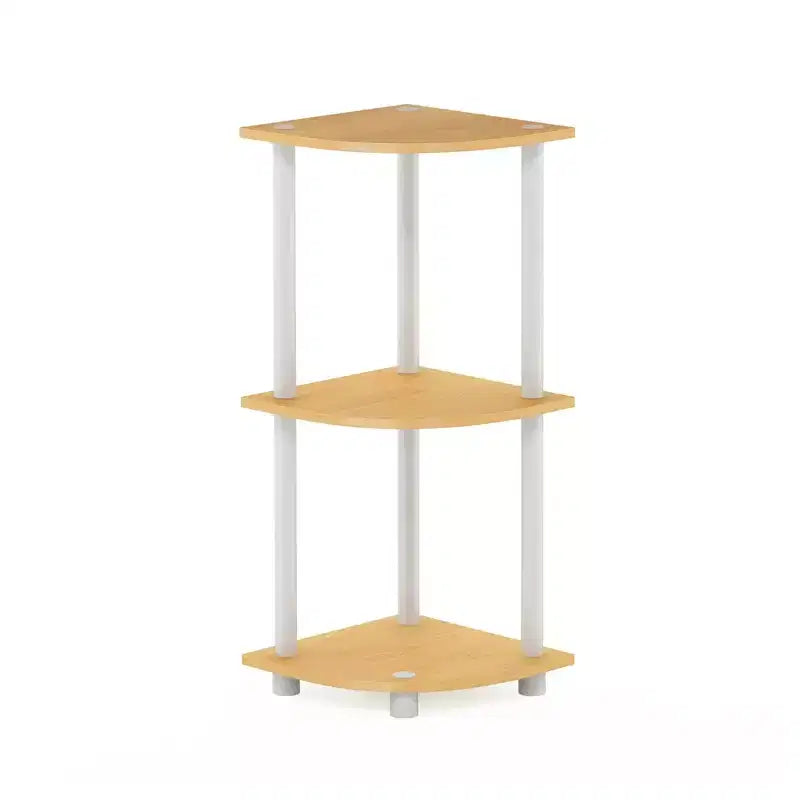 HOMLUX Scaffale Angolare Decorativo a 3 Ripiani