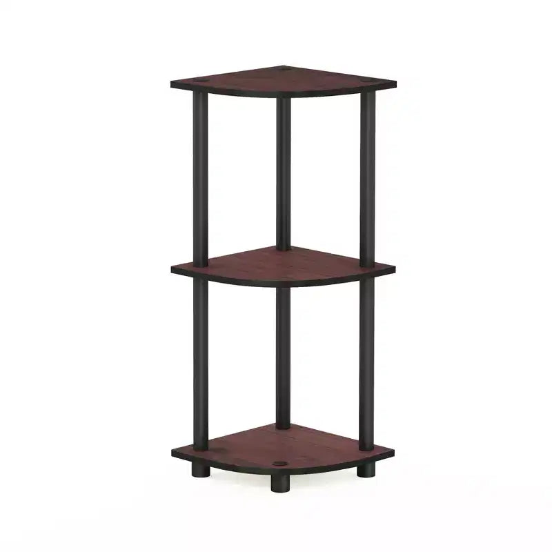 HOMLUX Scaffale Angolare Decorativo a 3 Ripiani
