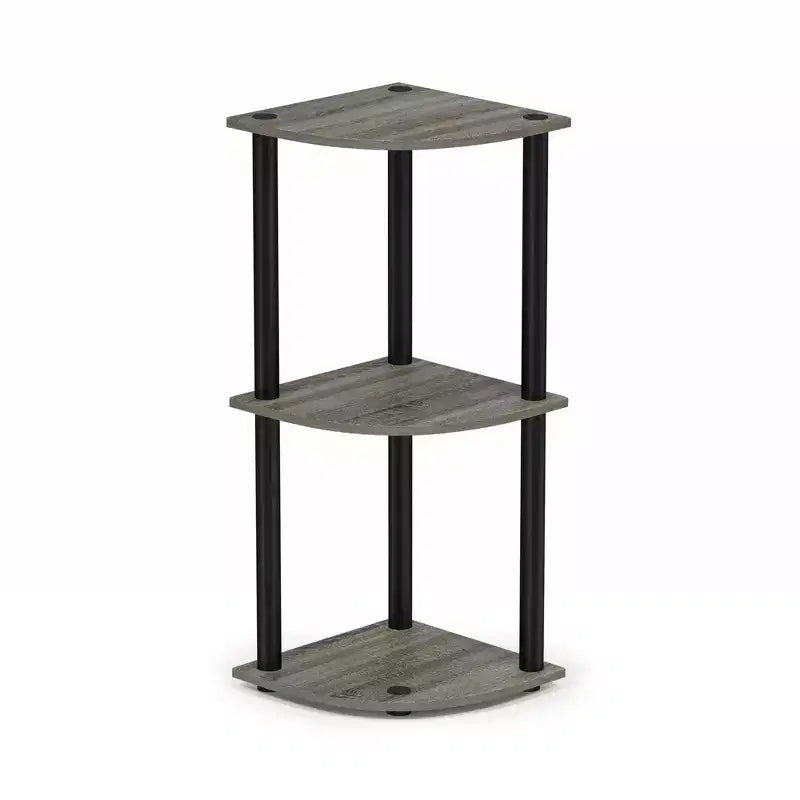 HOMLUX Scaffale Angolare Decorativo a 3 Ripiani
