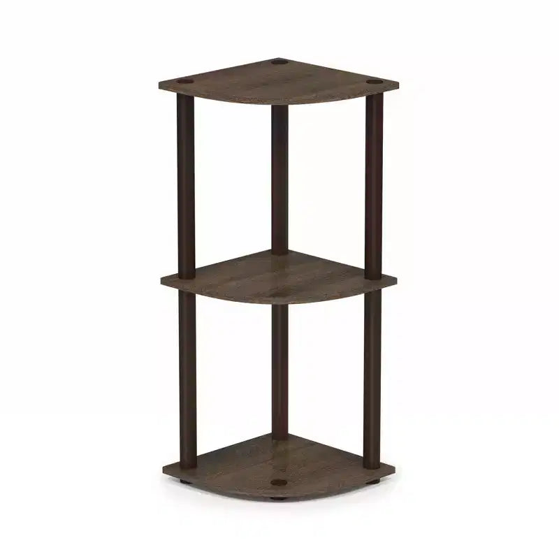 HOMLUX Scaffale Angolare Decorativo a 3 Ripiani