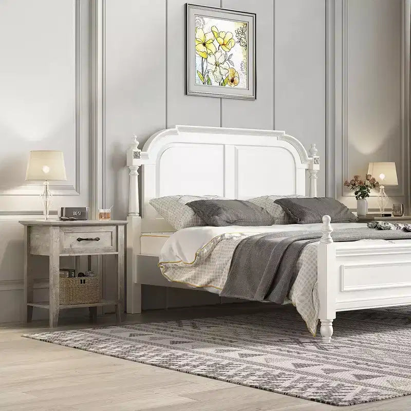 Comodini (confezione da 2), tavolini/mobili d'appoggio per soggiorno con cassetto, design industriale, comodini con ripiano, tavolini per camera da letto, dormitorio, grigio