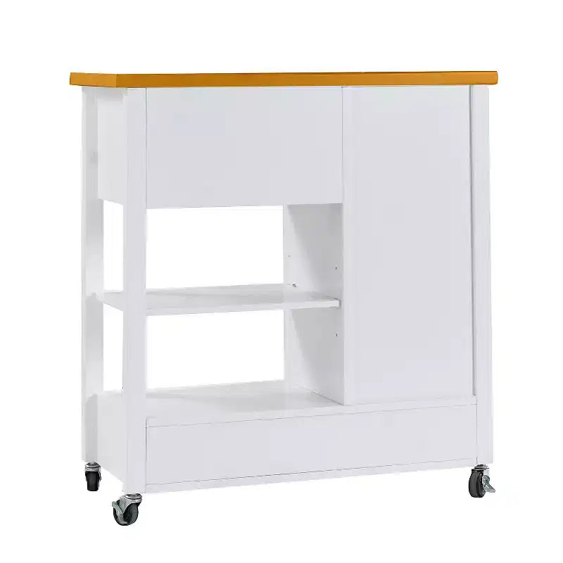 Carrello da cucina in legno Mansfield Modern 38 con 4 cassetti