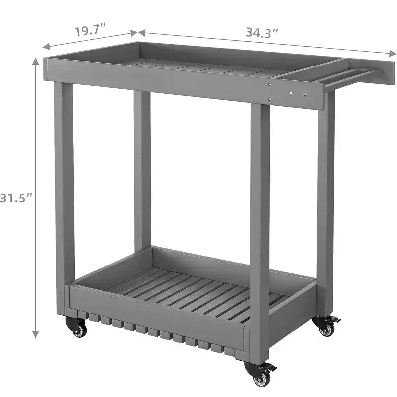 Carrello di Servizio Multifunzionale con Ruote per Casa, Ufficio, Bar