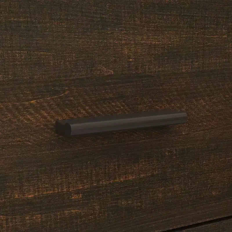 Scrivania angolare regolabile in legno scuro – Scrivania da ufficio per computer – Postazione di lavoro ergonomica per ufficio con vano portaoggetti
