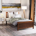 Letto a piattaforma in legno a una piazza con testiera, pediera e supporto a doghe in legno, colore bianco