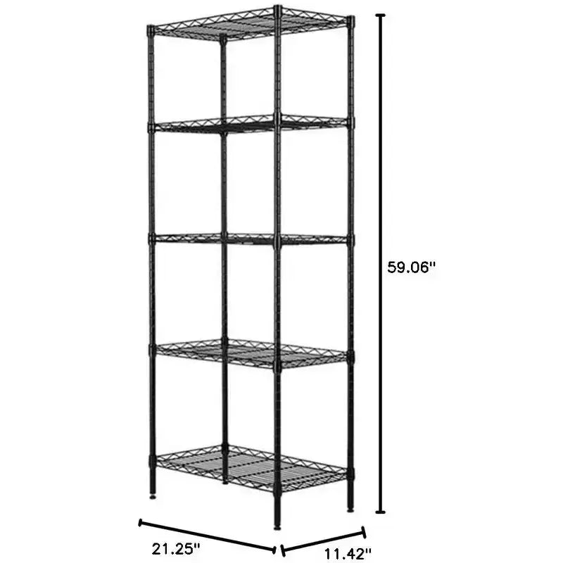 Scaffali portaoggetti in metallo Cucina domestica Forno a microonde Scaffale Organizer Nero