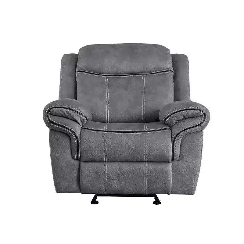 Acme Furniture 41" Zubaida Recliner Accent Chair Two Tone Gray Velvet
