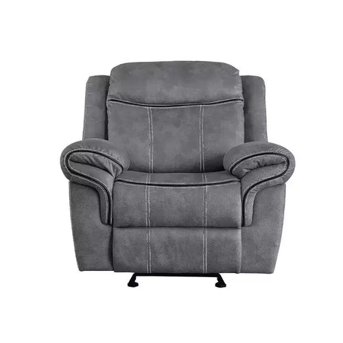 Acme Furniture 41" Zubaida Recliner Accent Chair Two Tone Gray Velvet