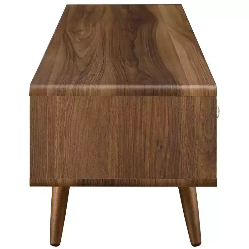 Mobile TV Transmit per TV fino a 55" Marrone: Laminato in legno, Componenti metallici, Supporto integrato