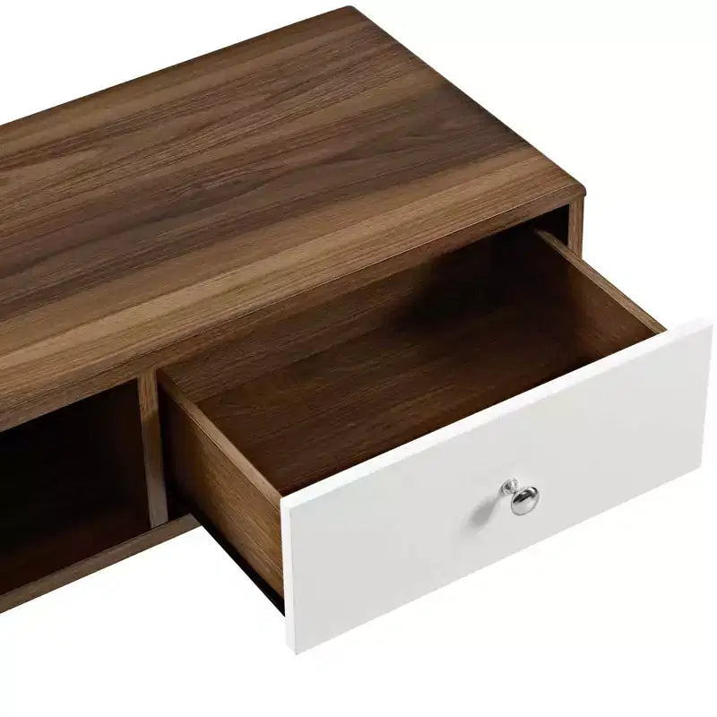 Mobile TV Transmit per TV fino a 55" Marrone: Laminato in legno, Componenti metallici, Supporto integrato