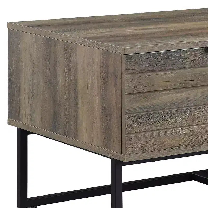 Tavolino Homare Quercia Rustica/Finitura Nera
