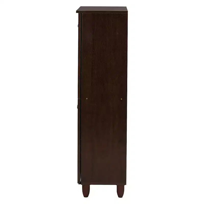 Winda Mobile Porta Scarpe Moderno e Contemporaneo a 4 Ante in Legno: Organizer per 18 Paia