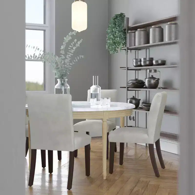 Sedia da pranzo Parsons in velluto