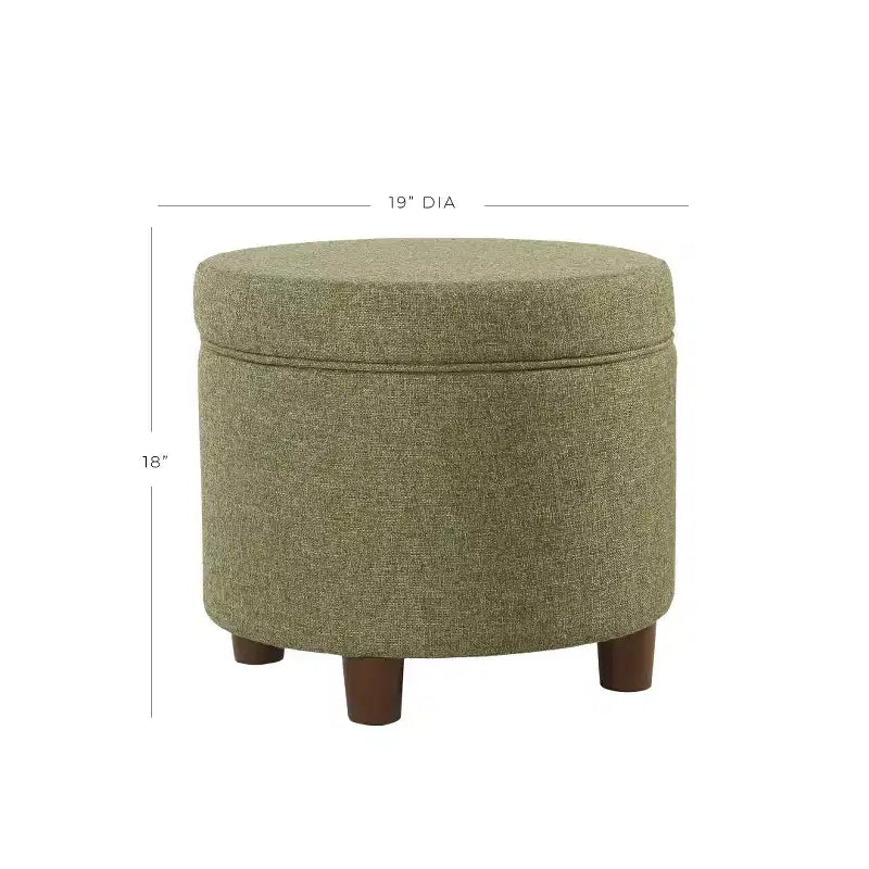 Pouf contenitore rotondo