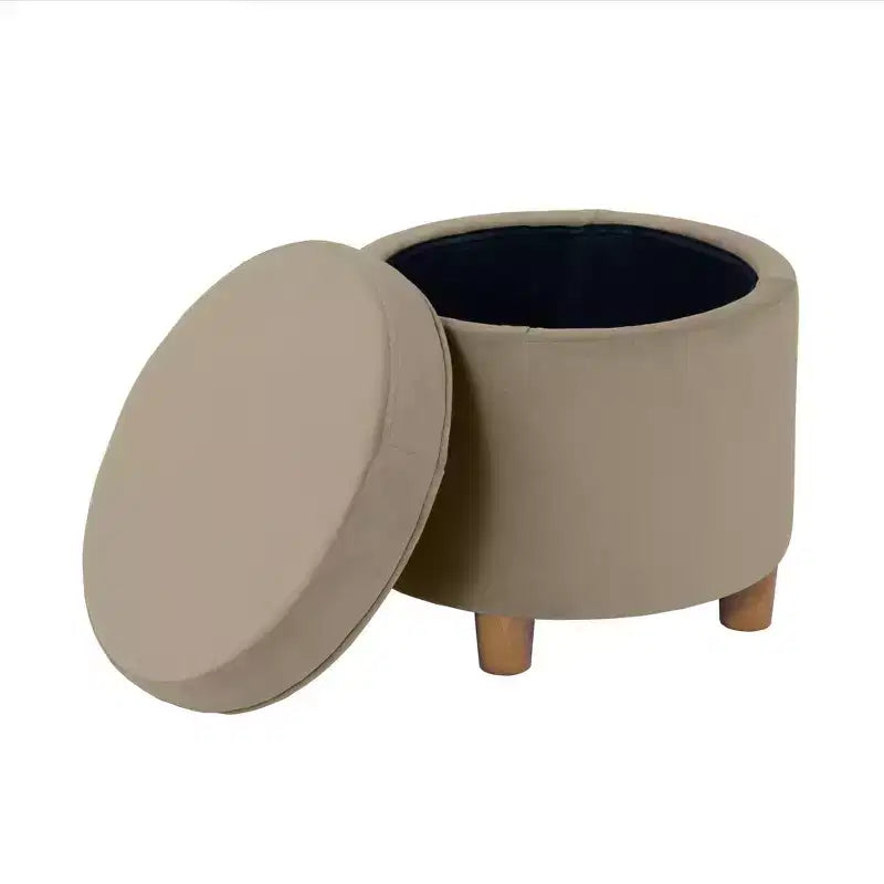 Pouf contenitore rotondo