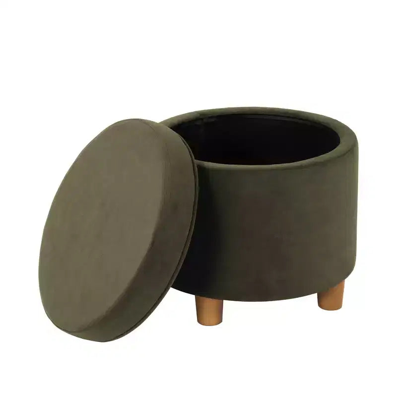Pouf contenitore rotondo