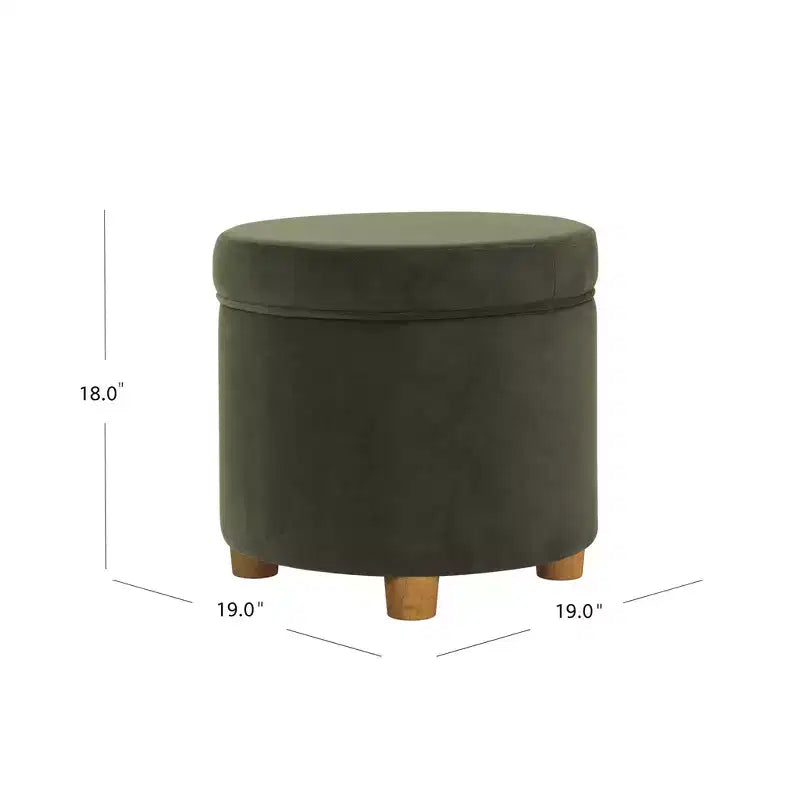 Pouf contenitore rotondo