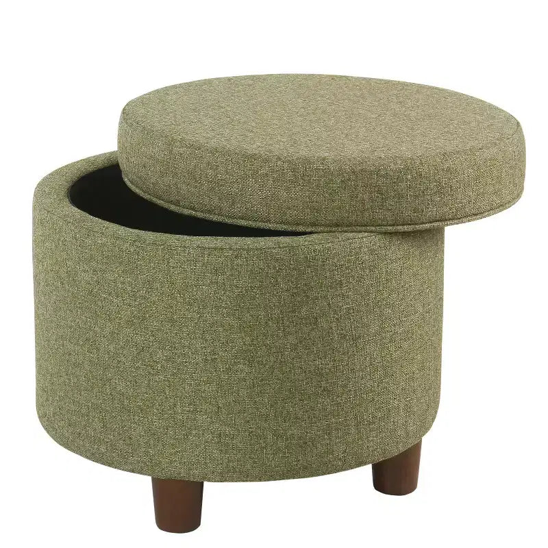 Pouf contenitore rotondo