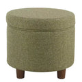 Round Storage Ottoman - Homepop