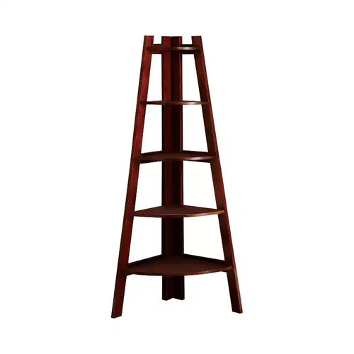 24/7 Shop At Home 63.25 Lynch 5 Shelf Corner Bookcase 