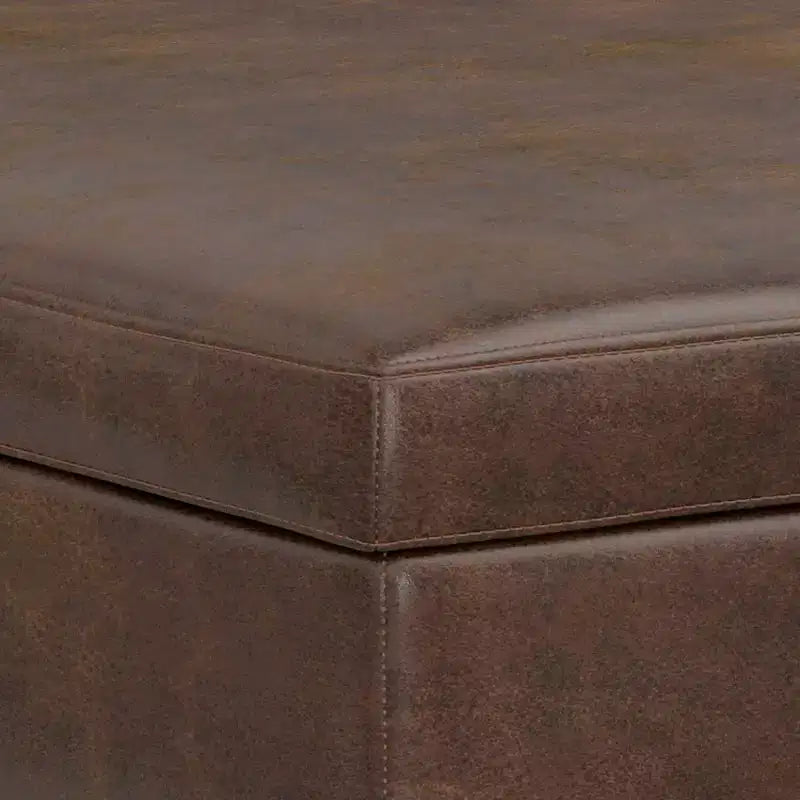 Pouf-Contenitore Quadrato Ethan XL (Tavolino da Caffè)