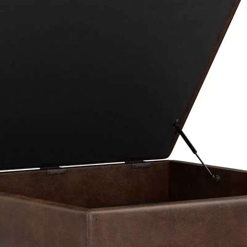 Pouf-Contenitore Quadrato Ethan XL (Tavolino da Caffè)