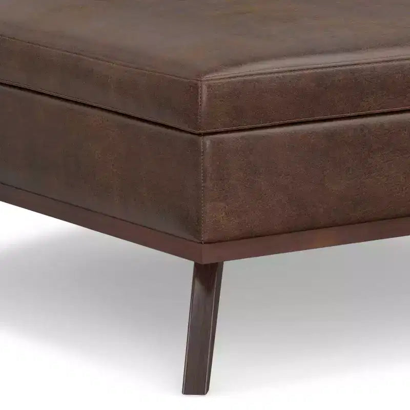 Pouf-Contenitore Quadrato Ethan XL (Tavolino da Caffè)