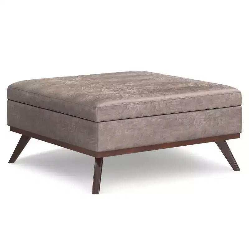 Pouf-Contenitore Quadrato Ethan XL (Tavolino da Caffè)