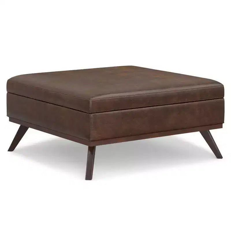 Pouf-Contenitore Quadrato Ethan XL (Tavolino da Caffè)